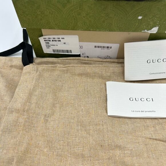 Women’s Gucci, rubber block, low heel slides, size 41 made in Italy - Picture 12 of 12